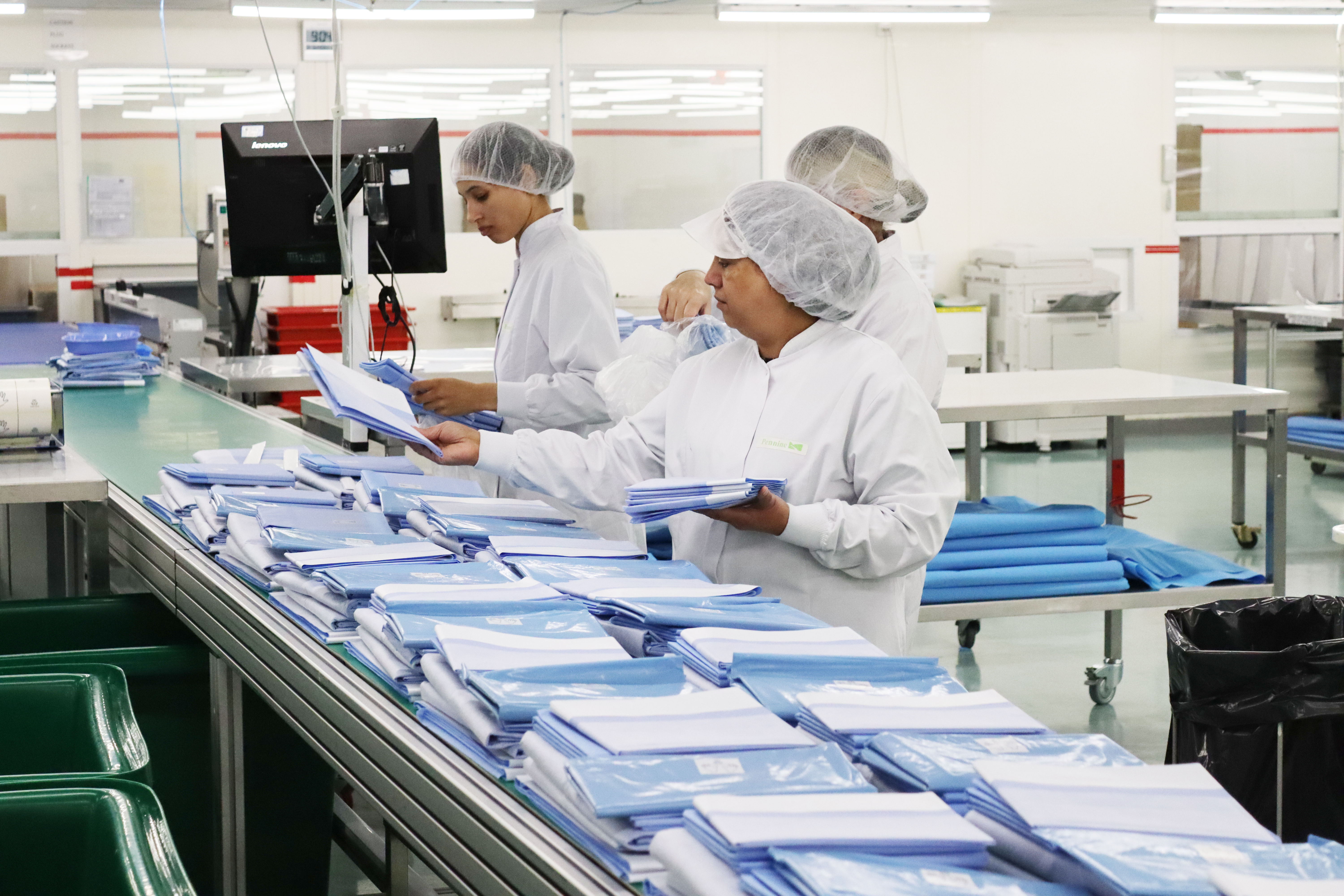 Production line of Pennine's medical device packing solutions